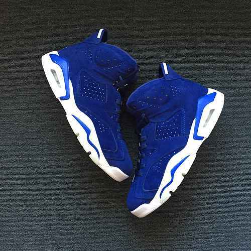 Jordan Dan 6a generazione AIR JORDAN 6a generazione in pelle scamosciata blu taglia 4047