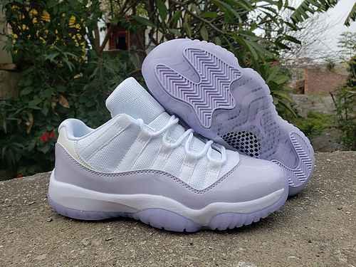 AIR JORDAN11Low Jordan 11 Low Top Bianco Rosa Viola Scarpe da uomo e da donna 3647