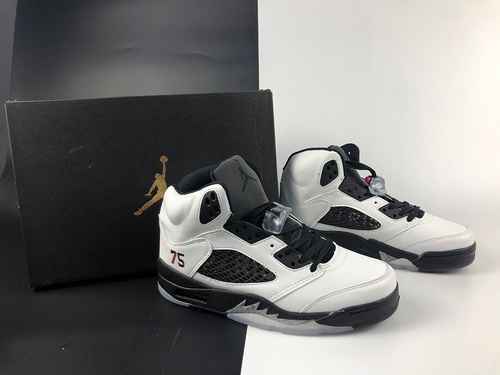 AIR JORDAN5 Jordan 5th Generation NeroBianco Parigi Super A Scarpe da uomo 4047