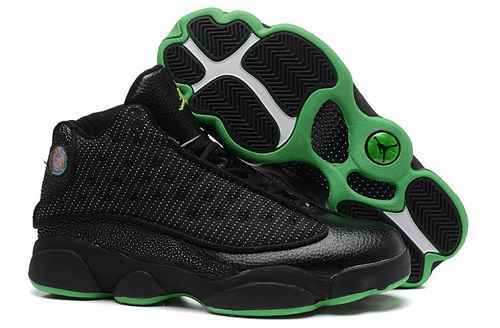 AJ13 Nero Verde Super A Scarpe da uomo 813