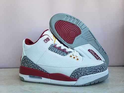 AIR jordan3jordan Dan 3a generazione Baijiu rosso 4047