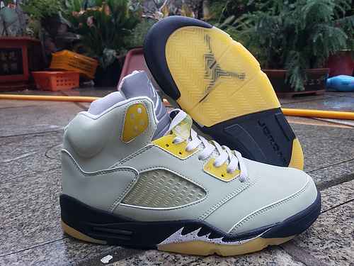 AIR Jordan 5Jordan Dan 5G Bolan Orangeamp New Ice Blu Grigio Giallo scarpe da uomo 4047