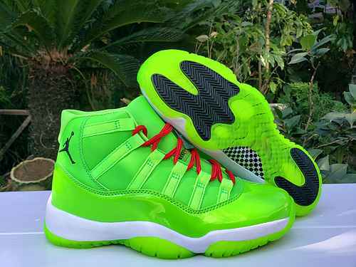 AIR JORDAN11 Scarpe Jordan Dan 11th Generation verde fluorescente da uomo 4047