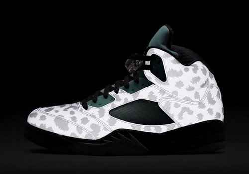 Air Jordan 5 Island Verde AJ5 Guo Ailun Bianca Verde Snow Leopard 3M Riflettente CN2932100 40 47