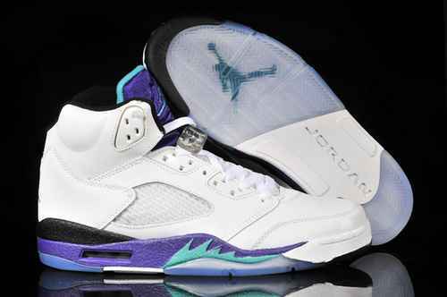 JORDAN 5a generazione Jordan Dan 5a generazione black Grapeamp Amp White Grape Super A Scarpe da uom