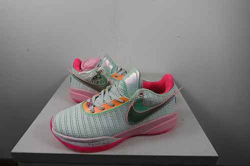 James 20th Generation Low Cut White Pink Green 40-46
