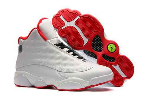 AIR JORDAN 13 Bianco Rosso Nuovo colore abbinato 4147 Spedizione