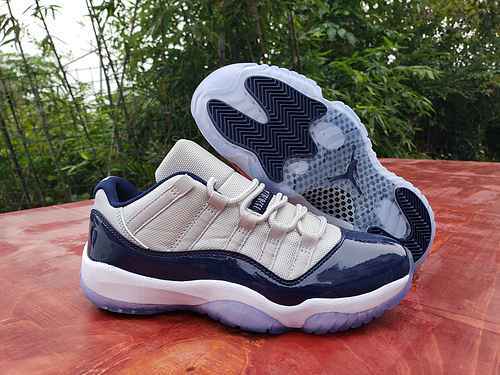 AIR JORDAN 11 LOW Jordan Dan 11th Generation Nuovo colore abbinato Scarpe da uomo basse 4047