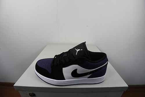 Jordan 1st Generation Low Cut Black Purple 36-46