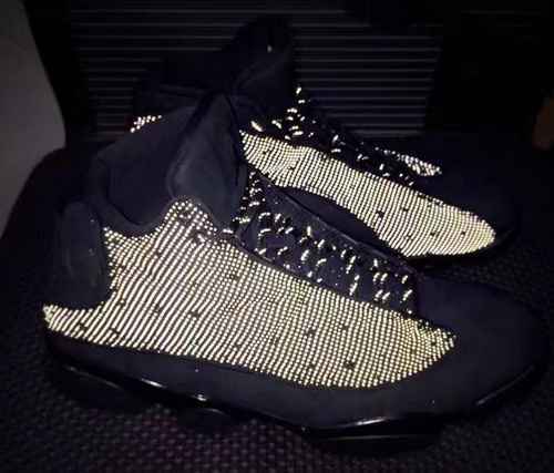 AJ13 Black Cat 3M riflettente True Cat Eye Jordan 13 Black Cat 4046