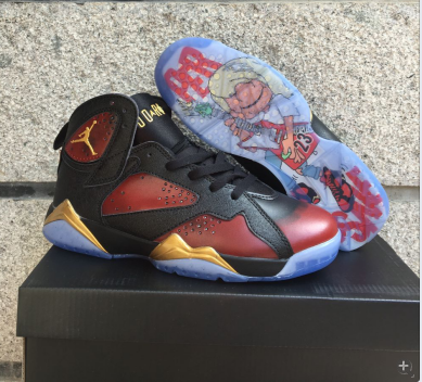 Jordan 7 Rosso Nero Oro 41 47