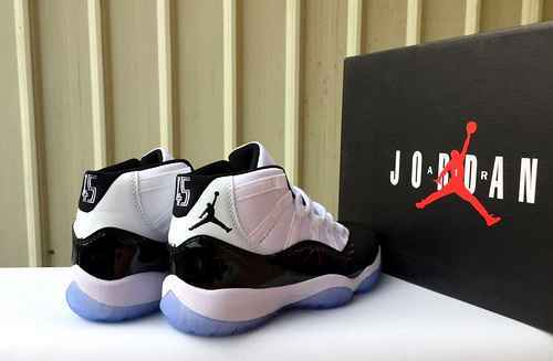 Scarpe Air Jordan 11 Concord Buckle da uomo e da donna 3647