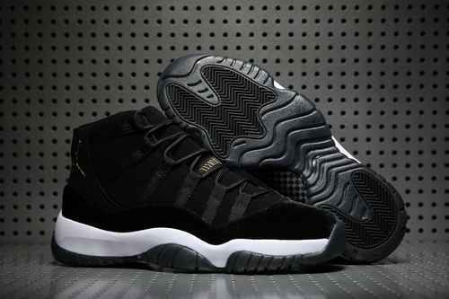 AJ11 piuma d'oca nera nera e oro bianco 3647