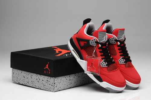 Scarpe da uomo JORDAN4 Bull in tinta unita Spedizione Super A 4047