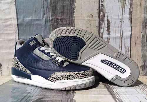 JORDAN 3 Scarpe da uomo bianche blu intenso 4047