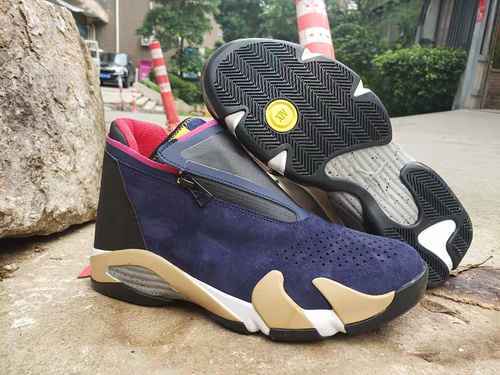 AIR JORDAN14 Scarpe da uomo Jordan Dan 14th Generation con cerniera abbinata ai colori 4047