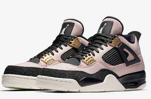 Jordan 4 Nero e Bianco Oro Rosa 4047