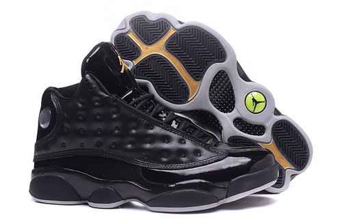 AJ13 Nuovo specchio coordinato colore nero oro Leonard All Star True Eye Authentic Super A Scarpe da