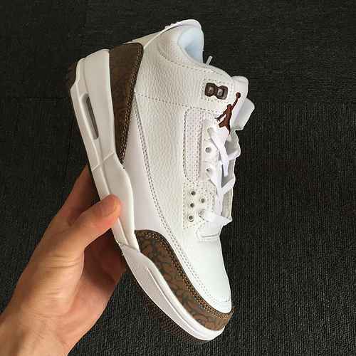 AIR JORDAN3Scarpe Jordan Dan di terza generazione bianche marroni da uomo 4047