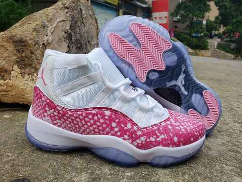 AIR JORDAN11 Jordan 11 Pink Snake Scarpe da donna White Grey Snake Scarpe da uomo