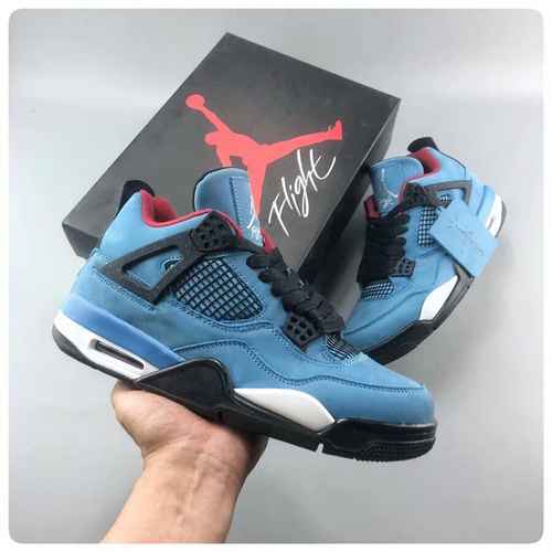 Jordan DanAir Jordan Genuine Company Level Jordan 4 AJ4 Travis Scott x Air Jordan 4 Houston Oilers N