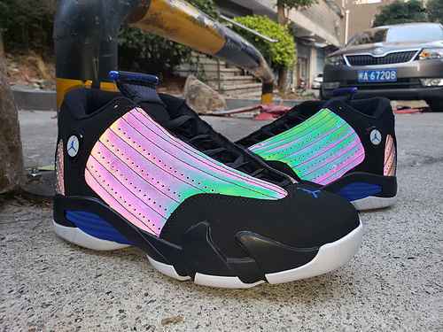 AIR jordan14jordan Dan 14a generazione di nuove scarpe da uomo con combinazione di colori 4047 spedi