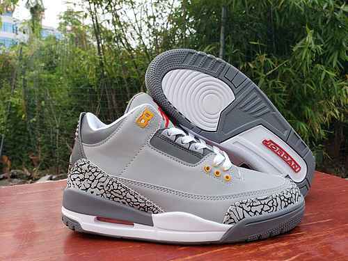 AIR jordan3 jordan dan 3a generazione grigio arancione 4047 spedizione