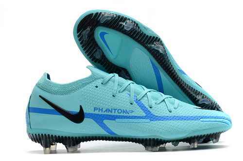 Arrivo Nike Phantom GT2 low top impermeabile nero argento full knit FG Scarpa da calcio Nike Phantom