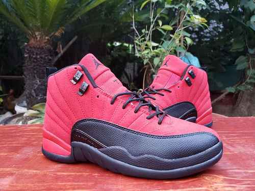 Jordan Dan 12a Generazione Pelliccia Reverse Rosso Nero 4047