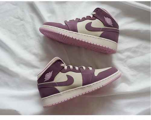 AIR JORDAN1 jordan1 Pink Purple Goddess 2° strato Super Soft 3640 con mezza taglia