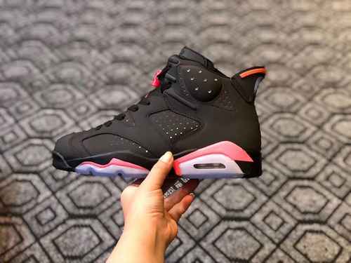 Air Jordan 6 3M Nero Rosso Vecchio classico Vecchio classico Taglia 40 405 41 42 425 43 44 445 45 46