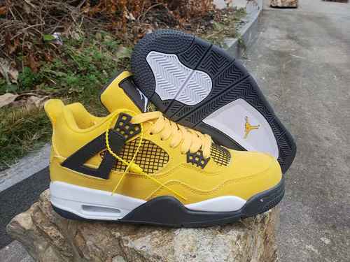 AIR Jordan 4 Jordan Dan 4th Generation All Giallo Super A Scarpe da uomo 4047