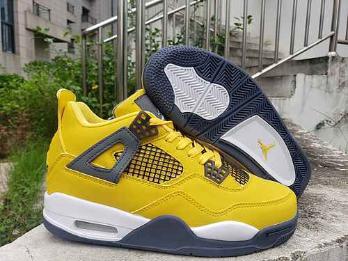 AIR JORDAN4 Grigio Giallo Jordan Dan 4a Generazione Grigio Giallo 4047