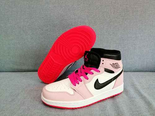 Scarpe da donna AJ1 con punta rosa 3640