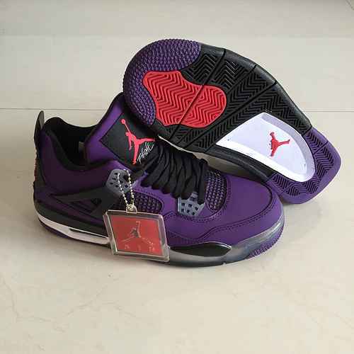 AJ4 Nuovo colore abbinato Super A Scarpe da uomo Viola 4047 Spedito