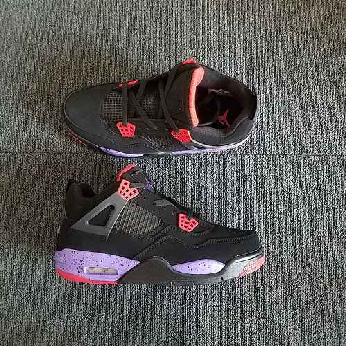 Jordan Dan 4JORDAN4 Raptors Nero Viola Air Jordan 4 Raptors Scarpe da uomo e da donna 3647