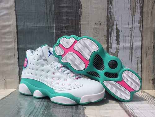 Scarpa da donna JORDAN 13 bianco menta verde uovo 3640