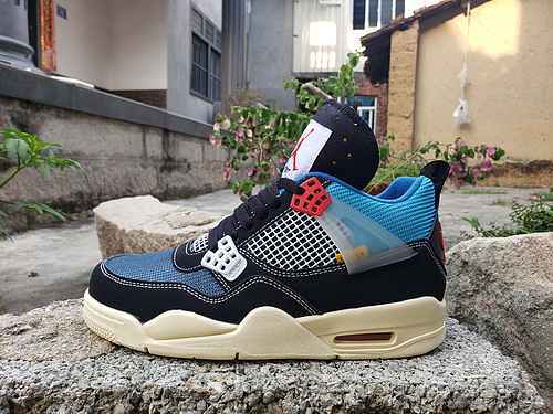 Jordan Dan 4th GenerationｕｎｉｏｎAIR JORDAN4 numeri neri e blu 713