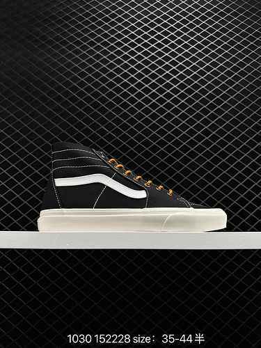 Vans Vans Official SK8Hi Classic Black High Street Style Scarpe di tela da uomo e da donna Taglia 35