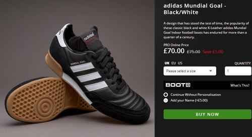 Arrivo Scarpa da calcio Adidas Mundial GOAL Indoor Indoor 3945