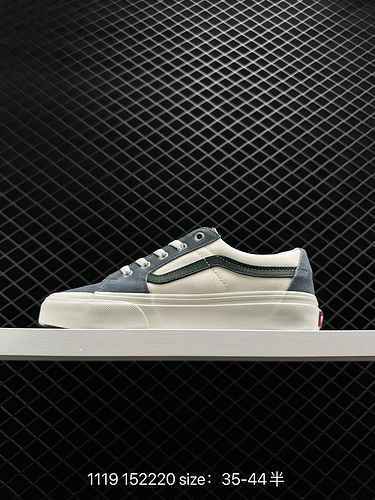 Vans ufficiale SK8Low design minimalista con cuciture verdi e bianche per scarpe da uomo e da donna 