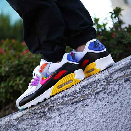 Nike Nike Air Max 90 BETRUE Collezione Rainbow Nuova suola nuova ultima forma cinturino originale mi