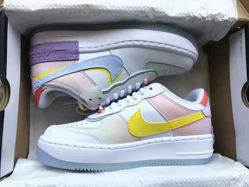 Nike Air Force 1 Shadow CW2630141 3640 con mezza taglia