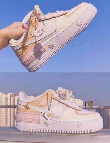 Nike Air Force 1 Air Force One Donna AF1 Macaron Butter Small Daisy Scarpe da tavola CI0919 3639