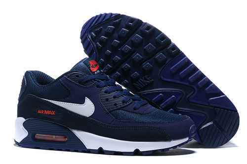 Nike Nike Air Max 90 Blu scuro Bianca Autentica contiene mezza taglia AJ1285403 3645