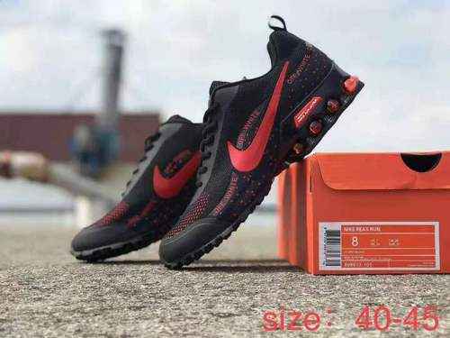 NIKE SHOX REAX RUN Nike tessuto nero rosso 4045