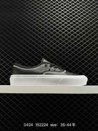 Vans official White Mountain co branded Authentic 44 Cool Black Comfort Board Shoes VANS collaborate