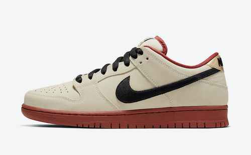 Nike SB Dunk Low Muslin BQ6817100 3645 con mezza taglia