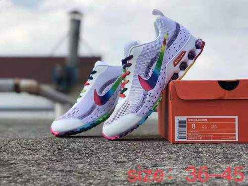 NIKE SHOX REAX RUN Nike tessuto bianco colorato 3645