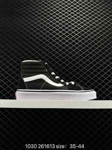 65 peluche Vans Vans Classic SK8Hi Scarpe di tela vintage moda taglio alto Scarpe da tavolo sportive